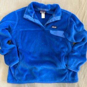 Patagonia Women’s Royal Blue Fleece Zip-Up Pullover